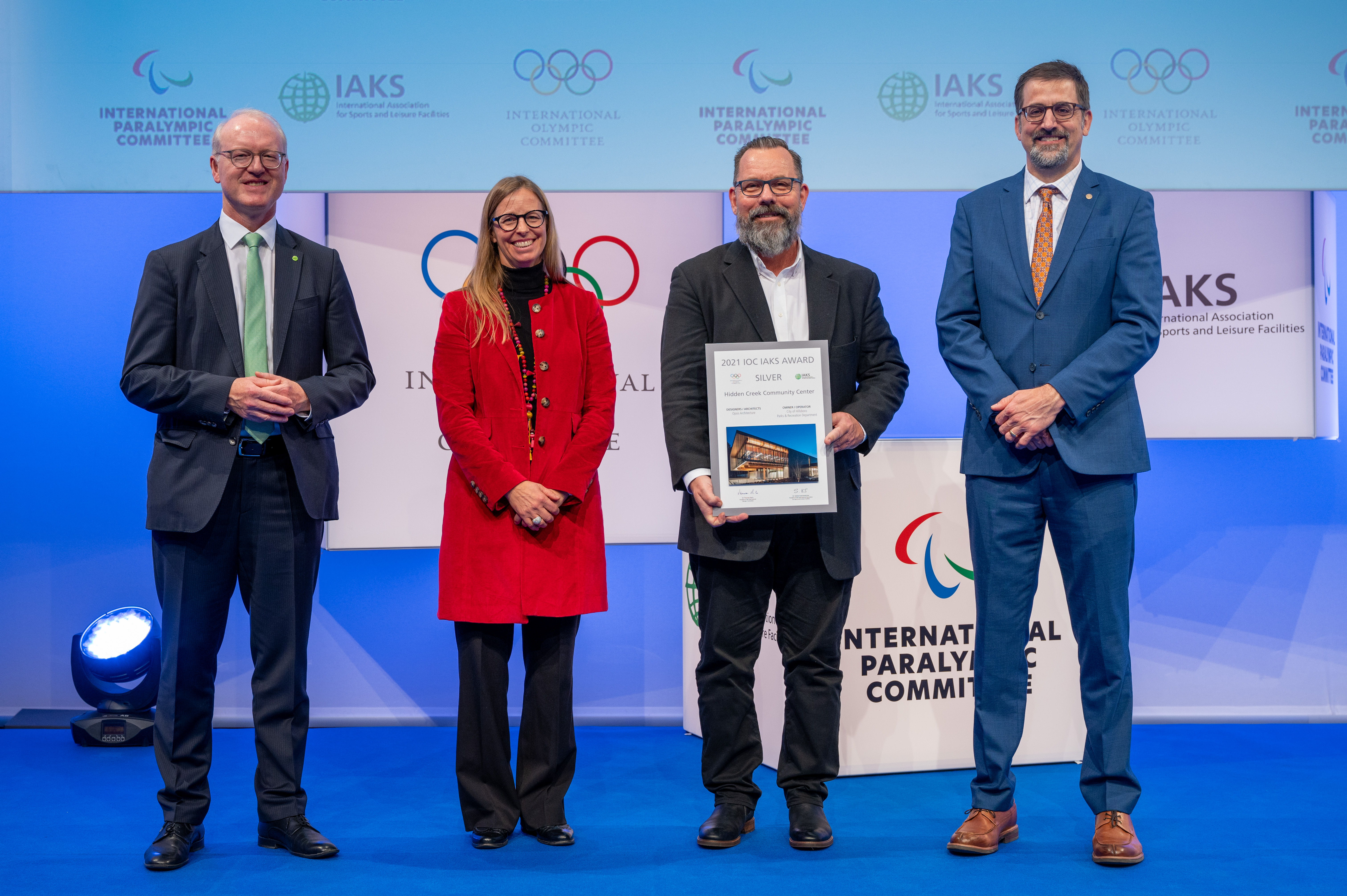 2021-IOC-IPC-IAKS-ArchitecturePrizes-058 IOC IAKS Award Silver Medal Winners_credit Koelnmesse Uwe Weiser