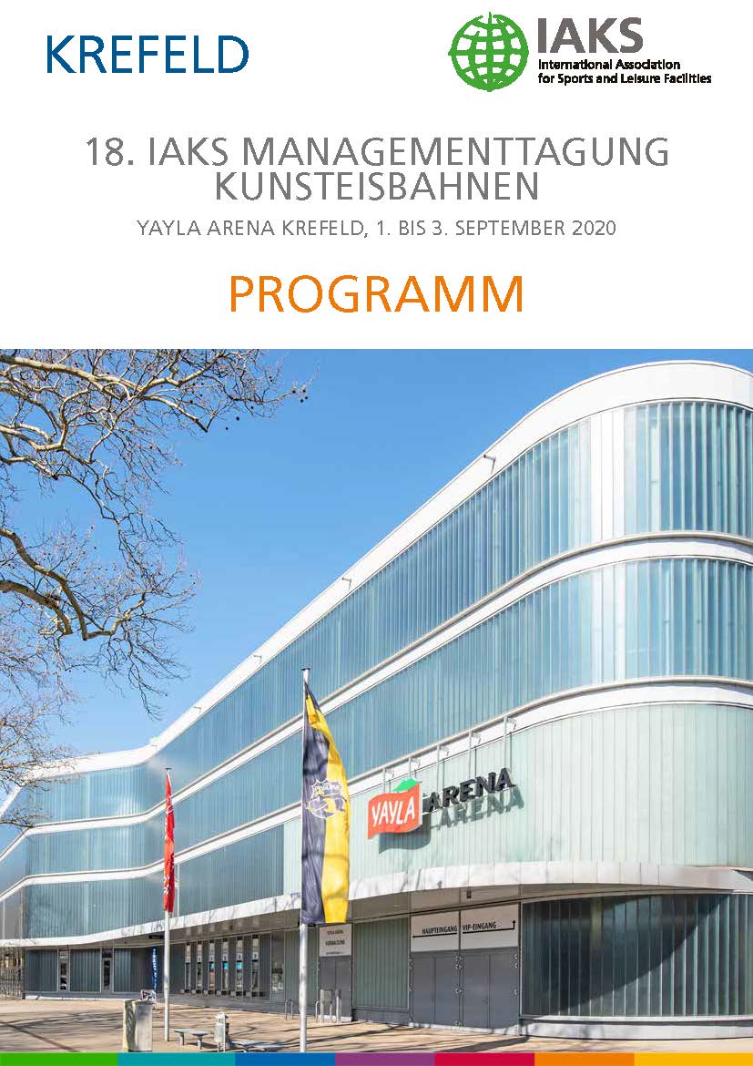 IAKS Managementtagung Kunsteisbahnen 2020 Krefeld Titelbild