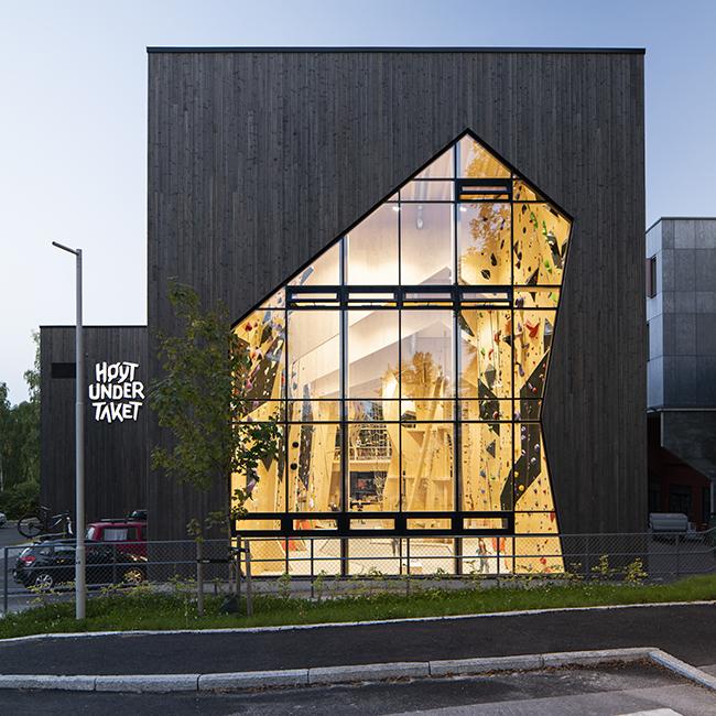 Høyt Under Taket climbing centre in Skien