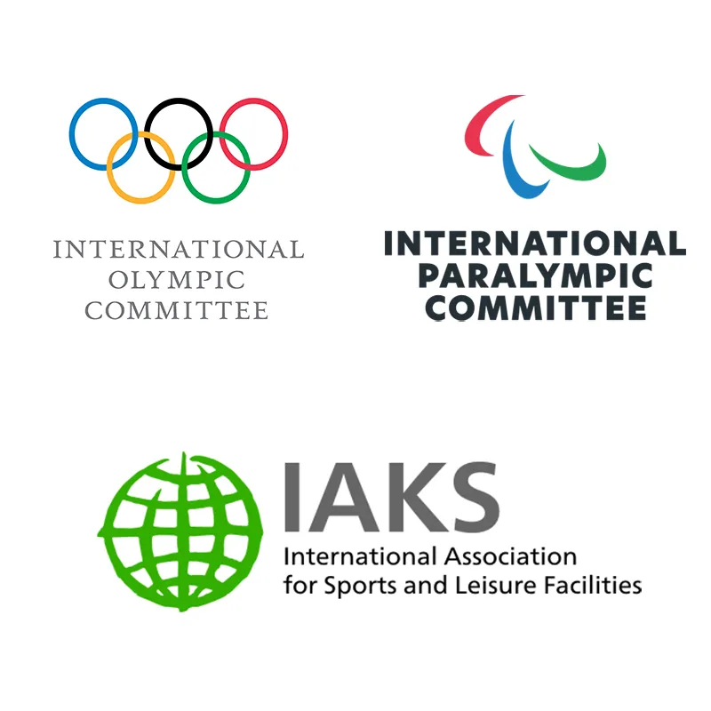 IOC IPC IAKS three logos