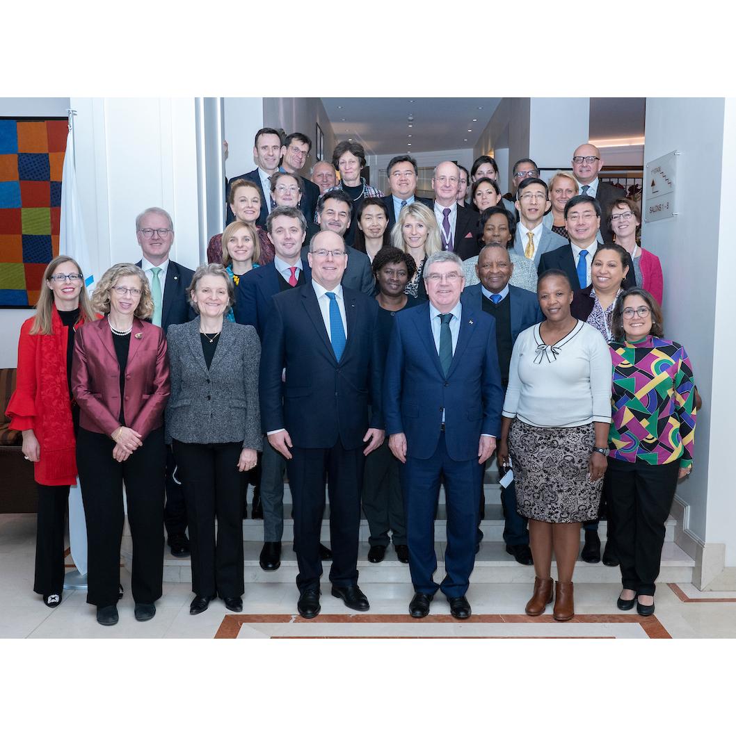 Representatives of IOC Commission Sustainability at Annual Meeting in Lausanne on 2019 01 17