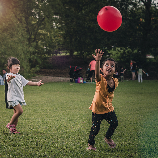 playing kids