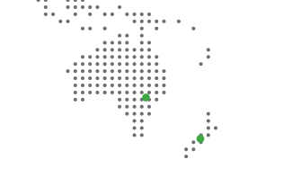 Map indicating IAKS ANZ