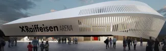 Neues Stadion des LASK, Fußball, Architekt: Raumkunst, Wien