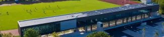 Tribünengebäude ULSZ Salzburg-Rif