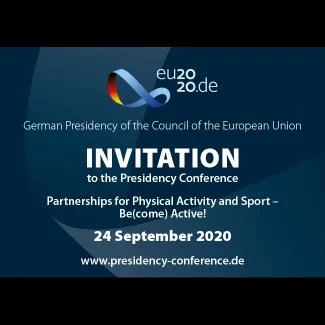 Flyer for the EU Presidency Conference Be(come) Active