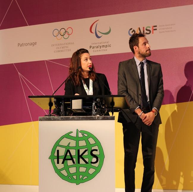 2917 IAKS congress - Stephanie Commandeur and Manuel Laborie presenting