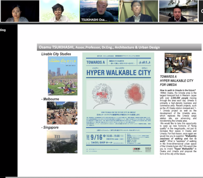 2020 Webinar screenshot Walkable city
