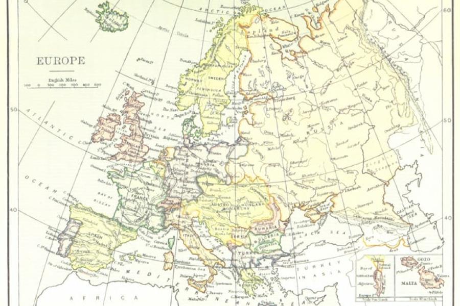 old map of europe