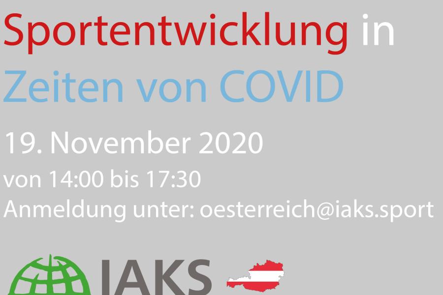 IAKS, Österreich, Kongress, Covid, November, 2020