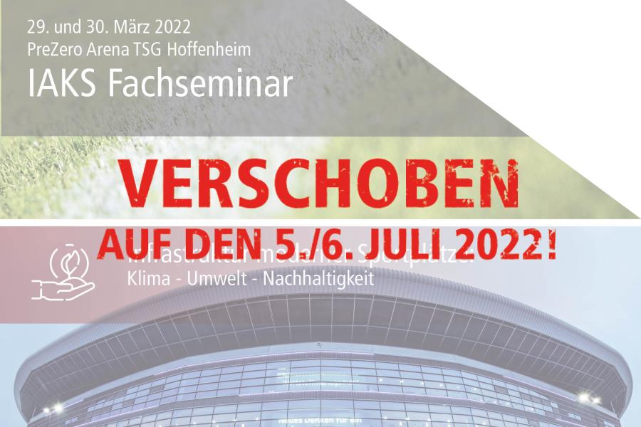 IAKS Fachseminar, Sinsheim, Infrastruktur moderner Sportplätze, verschoben