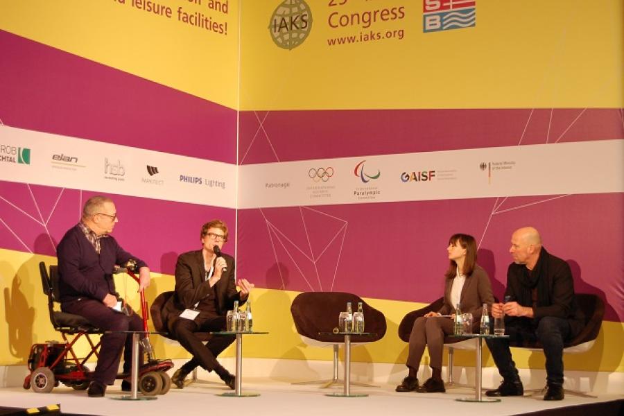 2017 IAKS congress - panelists Todd Robel Tcyganova Jaunkalns