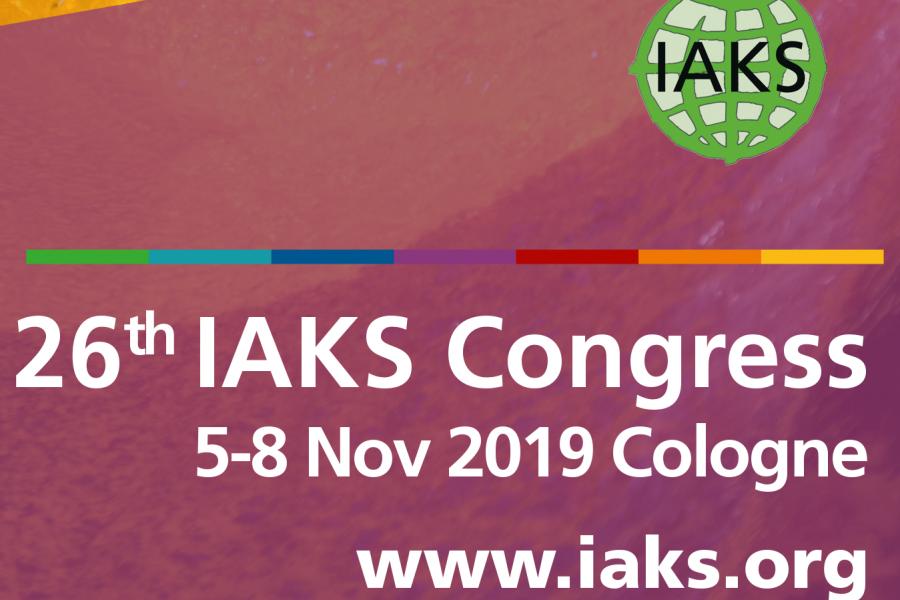 26 IAKS Congress,5-8 November 2019 in Cologne