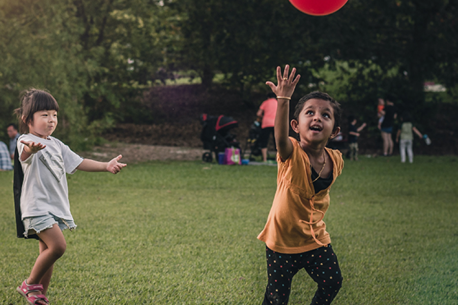 playing kids
