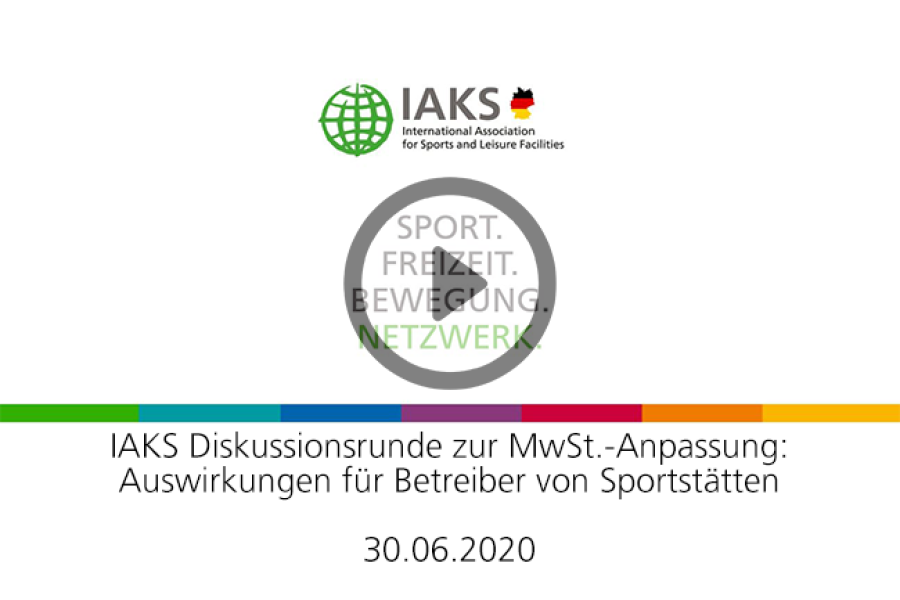 Video title and IAKS logo on a white background