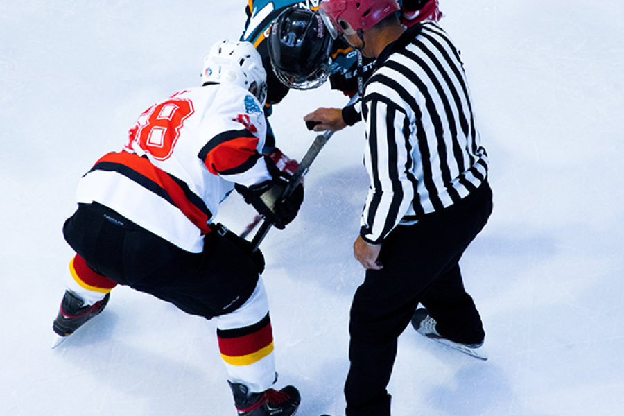 ice hockey players in action