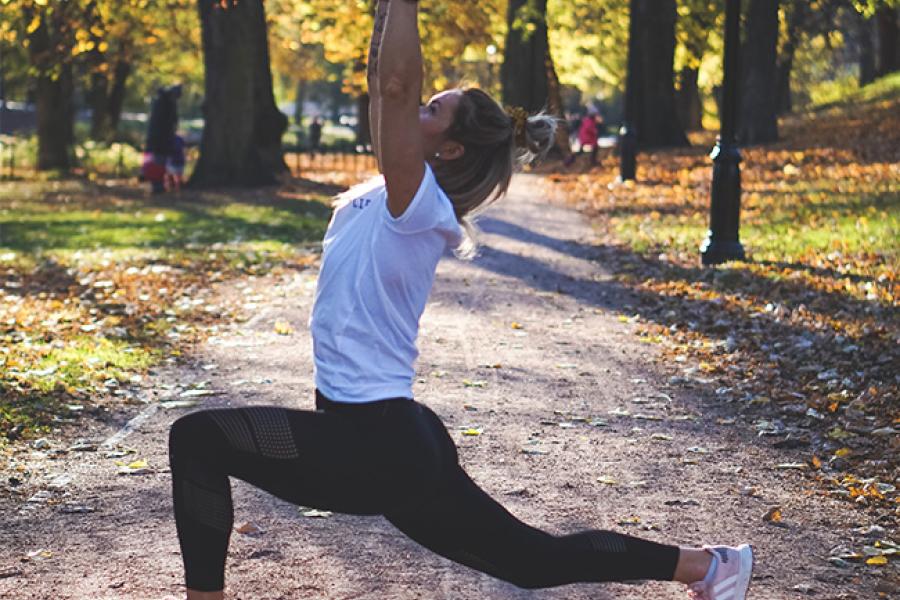 autumn exercise outside