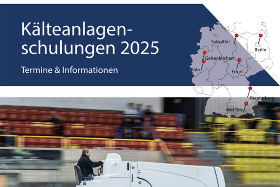 Flyer IAKS Deutschland Kälteanlagenschulungen 2025