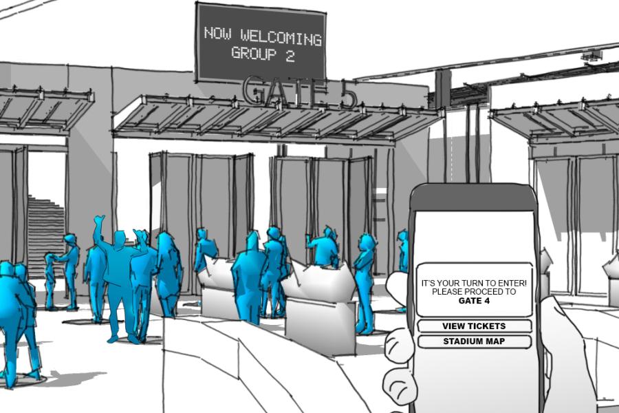 Venue readiness sb 5 2020 WP queing_populous