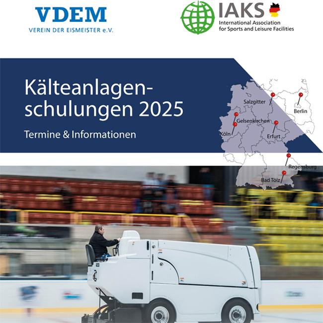 Flyer IAKS Deutschland Kälteanlagenschulungen 2025