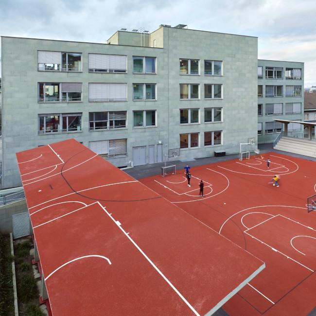 Stadion Vogesen sb 2 2021 schoolyard redevelopment 1_Ruedi Walti